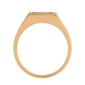 Anel Formatura Masculino Rubi Ouro 18k 750