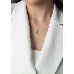 Pingente Menina Coração Diamante Ouro 18k 750