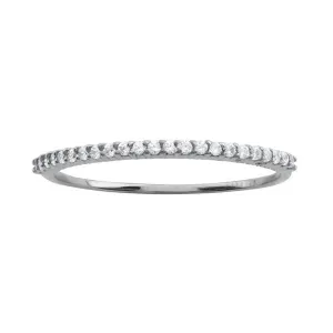 Meia Aliança 23 Diamantes Ouro Branco 18k 750